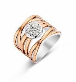 Victoria Ring med vit sten i roséguld
