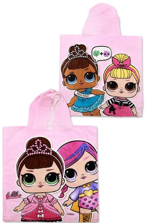 LOL Surprise strandhandduk poncho 50*115 cm