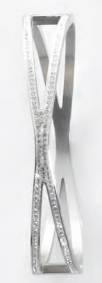 Victoria Silverfärgad Armband med Vita Stenar