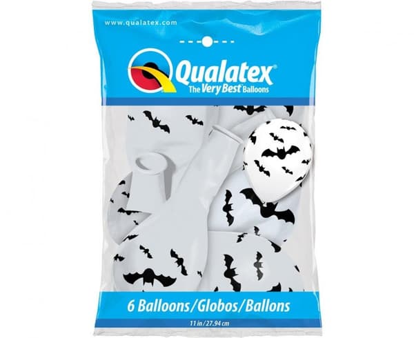 Halloween Fladdermus Ballong, 6 st 11 tum (28 cm)