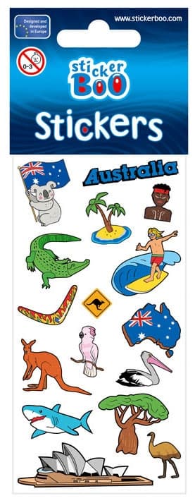Klistermärken set - Upptäck Australien