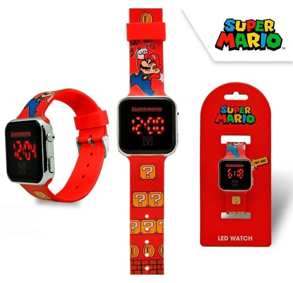 Super Mario digital LED-klocka med segerdesign