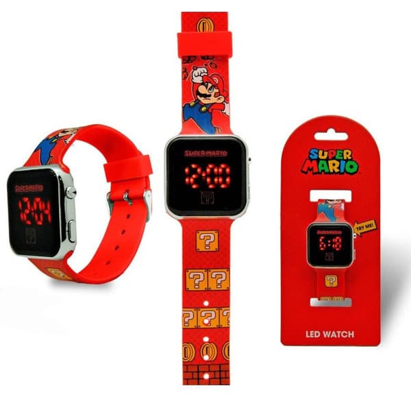 Super Mario digital LED-klocka med segerdesign