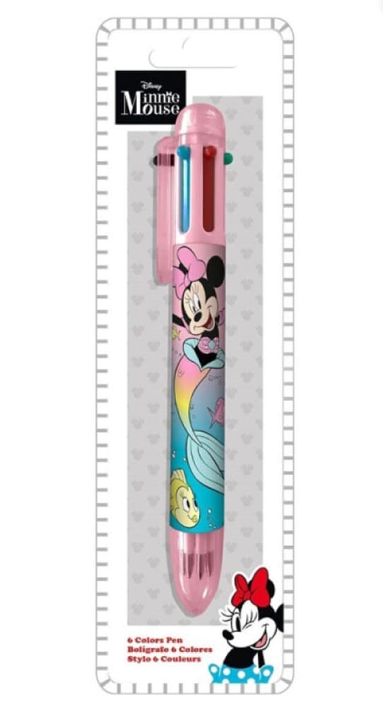 Disney Minnie Havsfru 6-färgers Penna