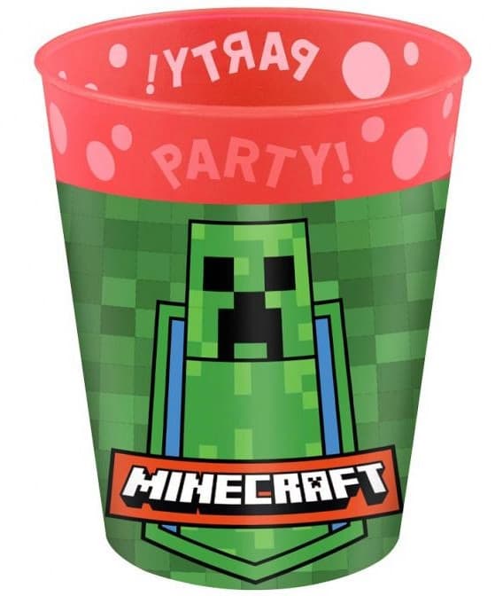Minecraft mikroskopisk premium plastmuggset 4 delar 250 ml