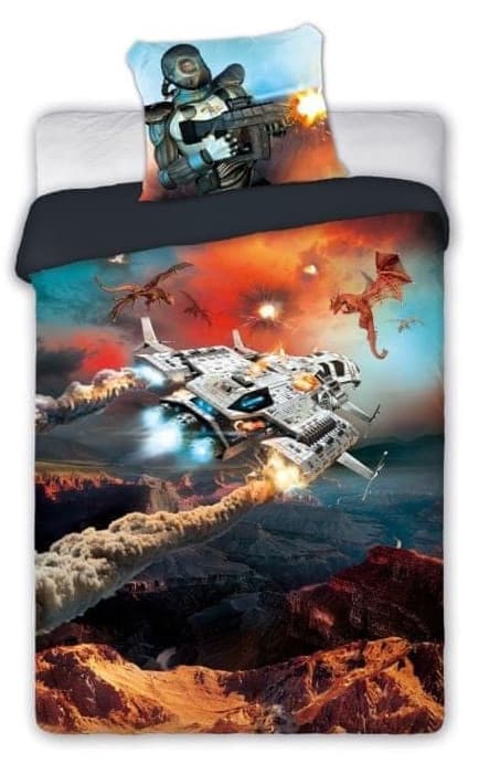 Sängöverkast för gamers 140×200 cm, 70×90 cm