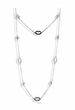Victoria silverfärgad stennecklace