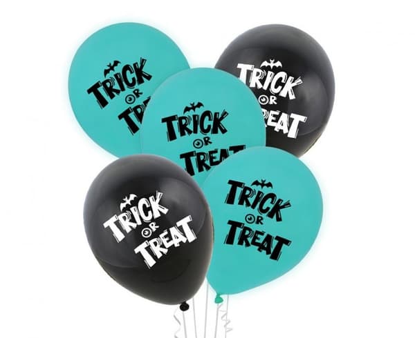 Boo-ballonger till Halloween, 5 st, 12 tum (30 cm)