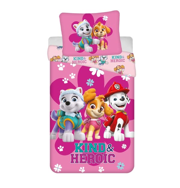 Paw Patrol Heroisk sängkläder set 140x200 cm, 70x90 cm