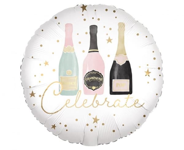 Celebrate Bottles folieballong med firande motiv 46 cm