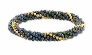 Victoria Färgglad Elastisk Armband med Pärlor