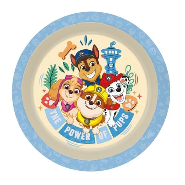 Paw Patrol framtidsledare plastmiddagstallrik