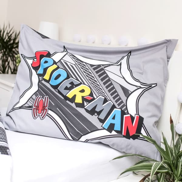Spiderman Pop sängöverdrag 140×200 cm, 70×90 cm