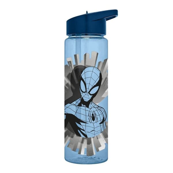 Spiderman blå plastflaska, sportflaska 600 ml