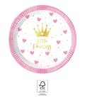 Miniatyrbild 2 av 2: Papperstallrikar Little Princess 8 st 20 cm FSC