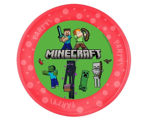 Minecraft mikropremium plasttallrik 21 cm