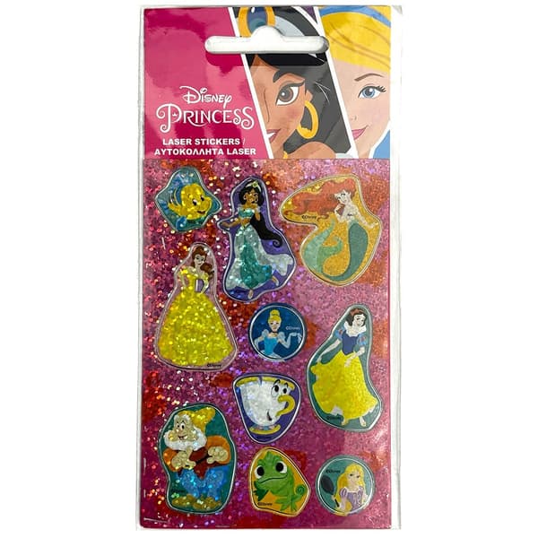 Holografiskt klistermärkeset med Disney Princess