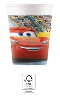 Disney Cars Pappersmuggar 200 ml 8 st Arena Race FSC