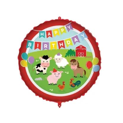 Farma Happy Birthday folieballong 46 cm