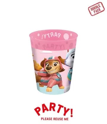 Paw Patrol Skye och Everest mikropremium plastmuggset 4 st 250 ml