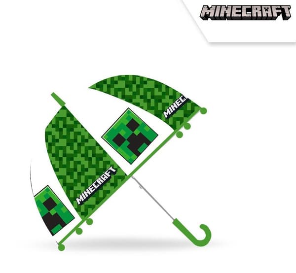 Minecraft barn transparent paraply Ø70 cm