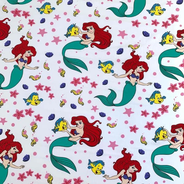 Fitted sheet 90x200 cm med Disney Princess Ariel