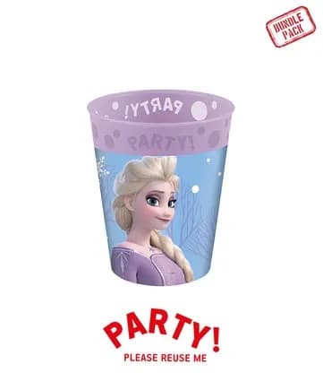 Disney Frost Set med 4 stycken mikropremium plastmuggar 250 ml