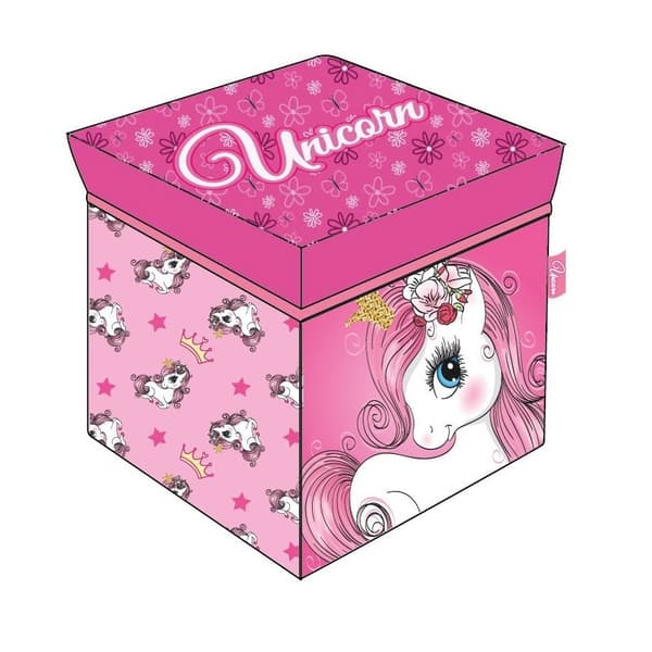 Förvaring för leksaker Unicorn Princess 30×30×30 cm