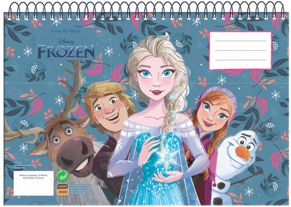 Disney Frost Utforska A/4 Spiral Skissblock med 30 Ark