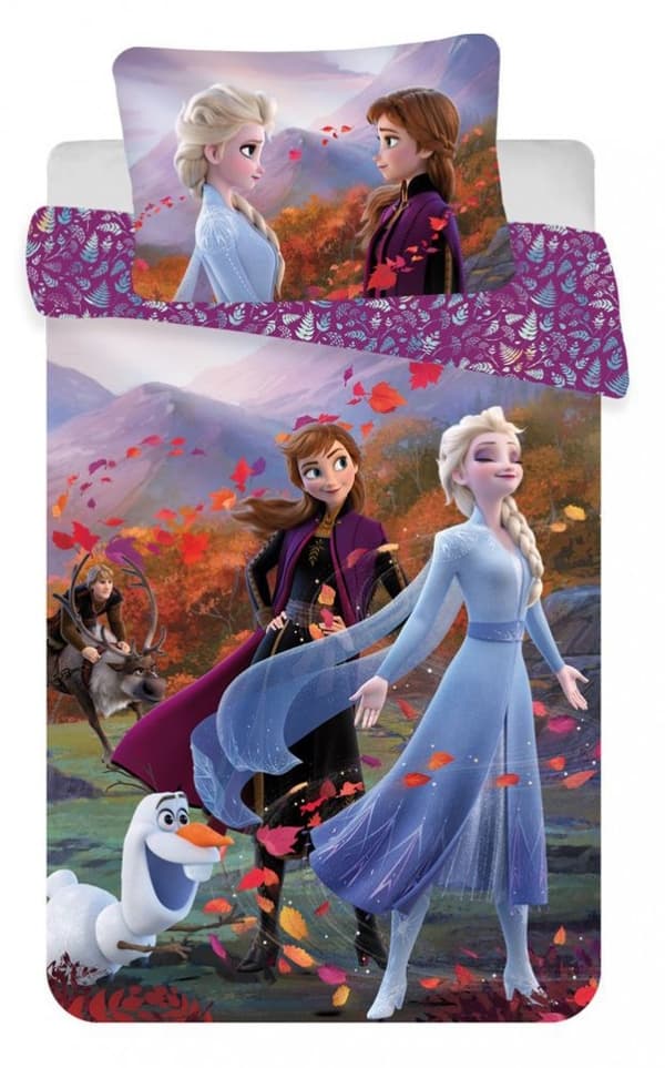 Barns sängset Disney Frost, 100×135 cm och 40×60 cm