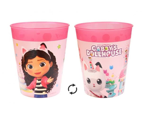 Gabby's Dollhouse vänner mikropremium plastmugg 250 ml