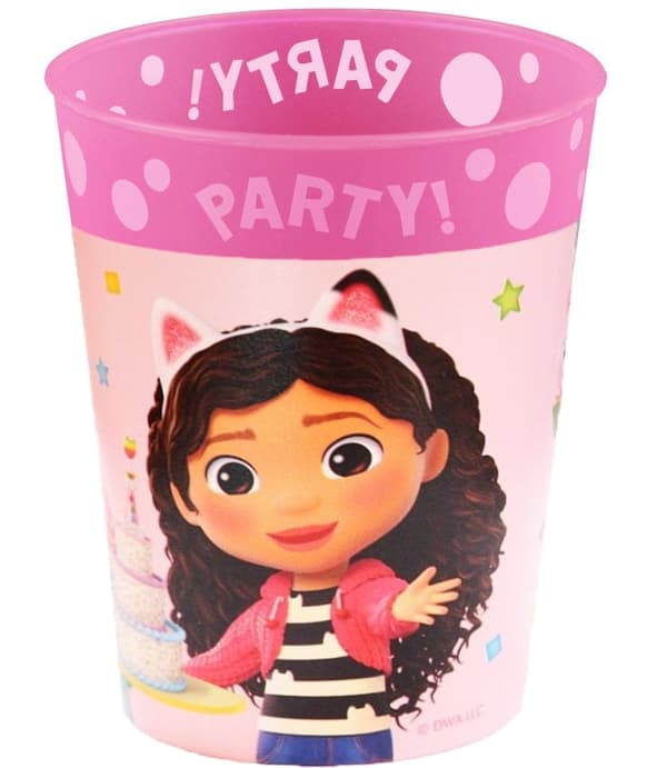 Gabby's Dollhouse vänner mikropremium plastmugg 250 ml