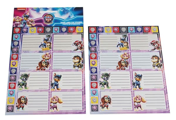 Paw Patrol Power Up anteckningsbokset med etiketter och klistermärken 16 st