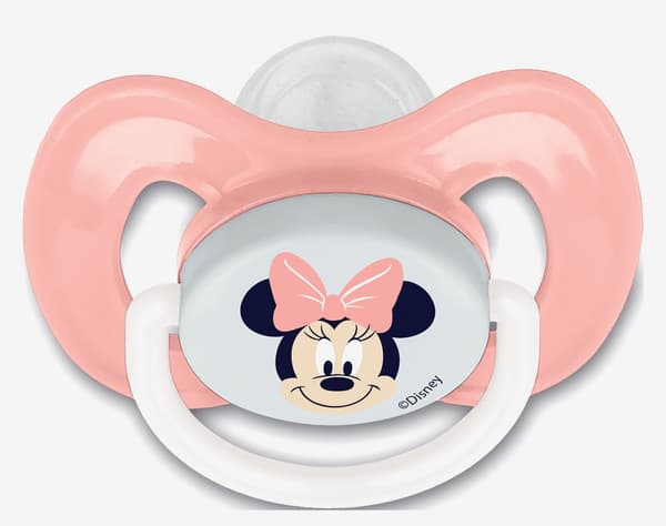Disney Minnie vändbar napp för bebisar med fodral