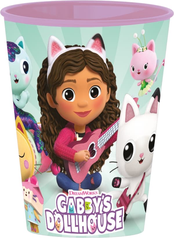 Gabby's Dollhouse Gitarr, glas, plast 260 ml