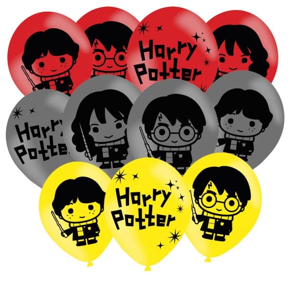 Harry Potter Grafisk Ballong, 6 st ballonger 11 tum (27,5 cm)