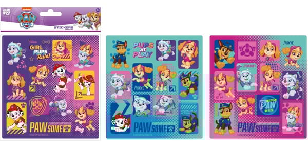 Paw Patrol klistermärkesset för tjejer