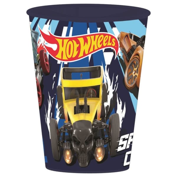 Hot Wheels Blå Fire Cup, plast 260 ml