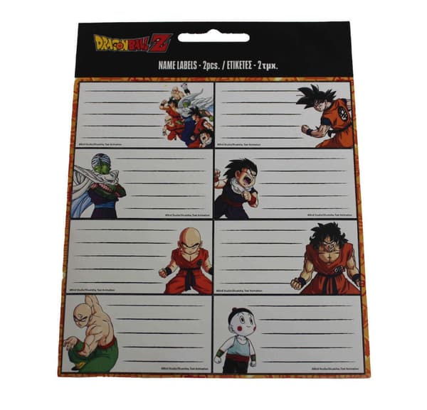 Dragon Ball 16-delars etikettset för anteckningsböcker