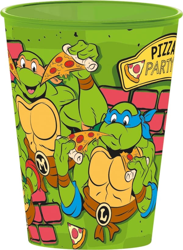 Teenage Mutant Ninja Turtles plastmugg för pizza, 260 ml