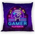Miniatyrbild 2 av 2: Gamer Neon kuddfodral 40x40 cm