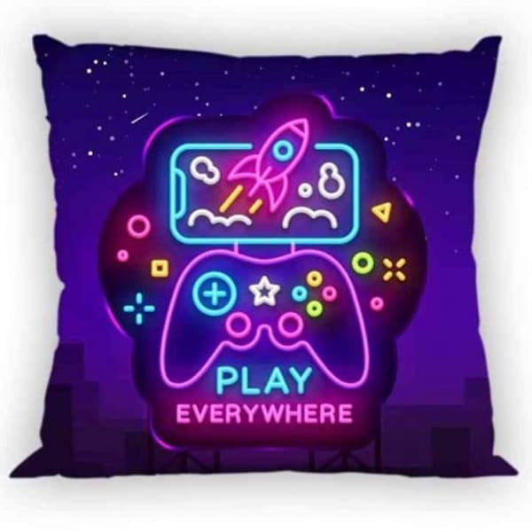 Gamer Neon kuddfodral 40x40 cm