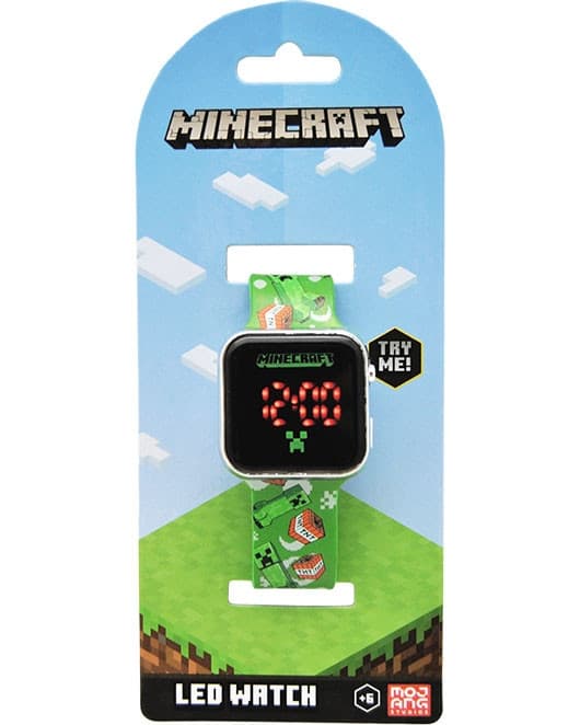 Digital LED-klocka med Minecraft TNT