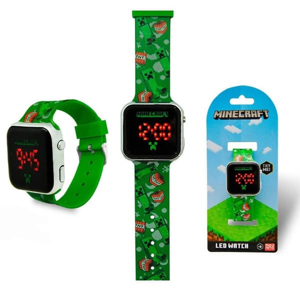 Digital LED-klocka med Minecraft TNT