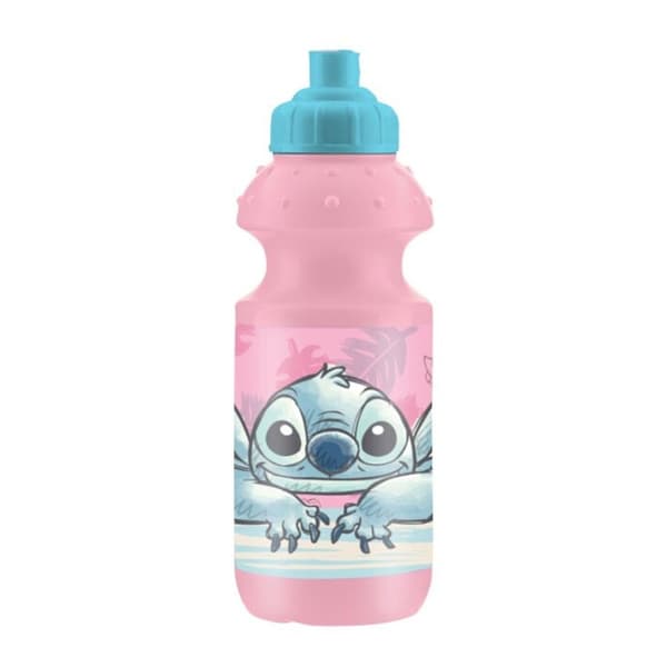 Disney Lilo & Stitch sportflaska i plast 350 ml, småbusig design