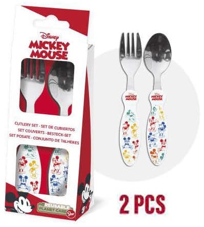 Mickey metallbestickset från Disney - 2 delar