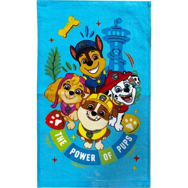 Paw Patrol Pups Power handduk, ansiktshandduk, handduk 30x50 cm