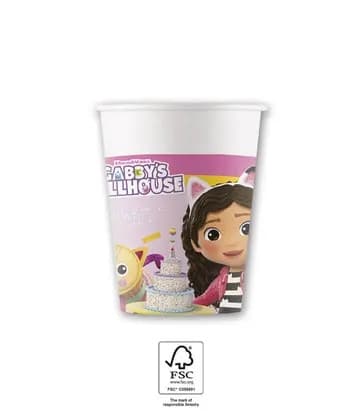 Gabby's Dollhouse pappersmugg 8 st 200 ml FSC