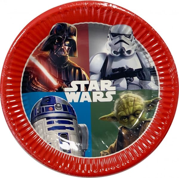 Star Wars Dark Force engångstallrikar 8 st 20 cm