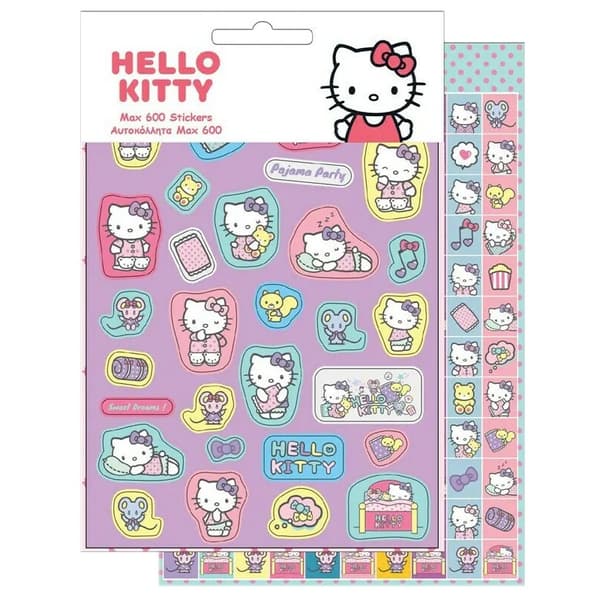 Hello Kitty 600-delars klistermärkesset med sött tema